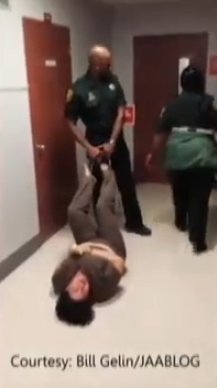 Caught On Cell Phone: Florida Sheriff’s Deputy Drags Sobbing Mentally Ill Woman Through Courthouse By Her Shackled Feet!