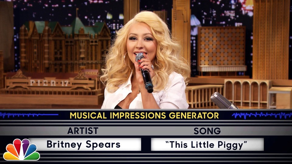 Christina Aguilera Nails Britney Spears Impression