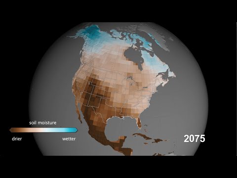 Nice knowing you, American south west! (NASA drought projection)