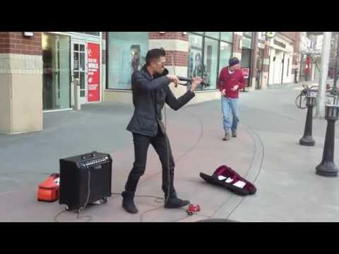Street Electric Violinist! – Bryson Andres “SECRETS”, great solo performance