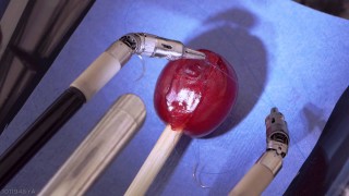 Robot Stitches a Grape Back Together