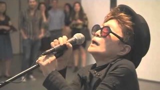 Yoko Ono destroying music, one generation at a time.